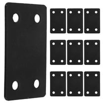 HOMEMAXS  10 Pcs Flat Plate Connector Bracket Stainless Steel Connectors