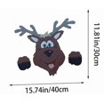 thumbnail image 2 of Christmas Dwarf Gnome Table Runner Tablecloth Dinner Table Cover For Xmas Party DecorRed, 2 of 3