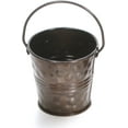 thumbnail image 2 of Hosley Antique Bronze Mini Metal Bucket Planters with Handles, Pack of 6,  2.6" Dia x 2.35" H for Floral Arrangements and Décor, 2 of 6