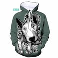 thumbnail image 2 of Nueva moda Bull Terrier 3D impreso hombres y mujeres sudaderas con capucha ropa casual perro Bull Terrier manga larga ropa de calle con capucha, 2 of 5