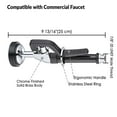 thumbnail image 4 of Aquaterior Pre-Rinse Spray Valve Sprayer w/ 41” Hose Kit for Commercial Faucet, 4 of 7