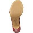 thumbnail image 6 of Charles David Remote Scarlet Red Lace Sock Fabric Bootie Stiletto Heeled Sandals (Scarlet, 6.5), 6 of 6