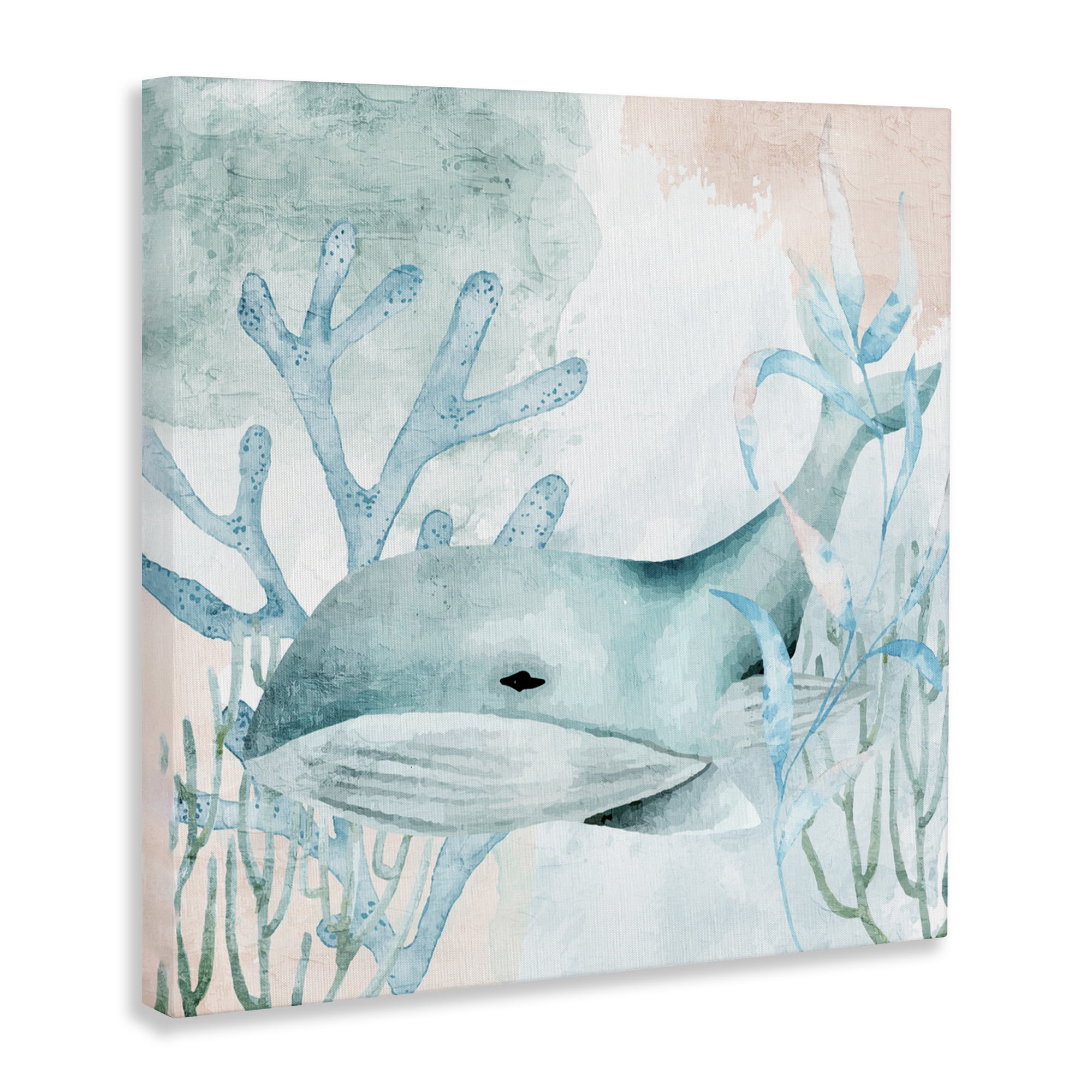 Stupell Industries Whale Sea Swim Canvas Wall Art, design by Kim Allen