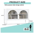 thumbnail image 2 of Metal Storage Cabinet,2 Door Accent Cabinet,TV Stand with Doors and Adjustable Shelf,Metal Locker,Sideboard Buffet Cabinet&Bookshelf&Cupboard for Home,Office,Living Room, 2 of 8