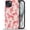 Pink Red Spotted Leopard, variant on for iPhone 13/14 Case, Adopting a Mixed Double-Layer Protective Matte Shell Design, it is Fashionable and Beautiful, Retro Copper Flower.