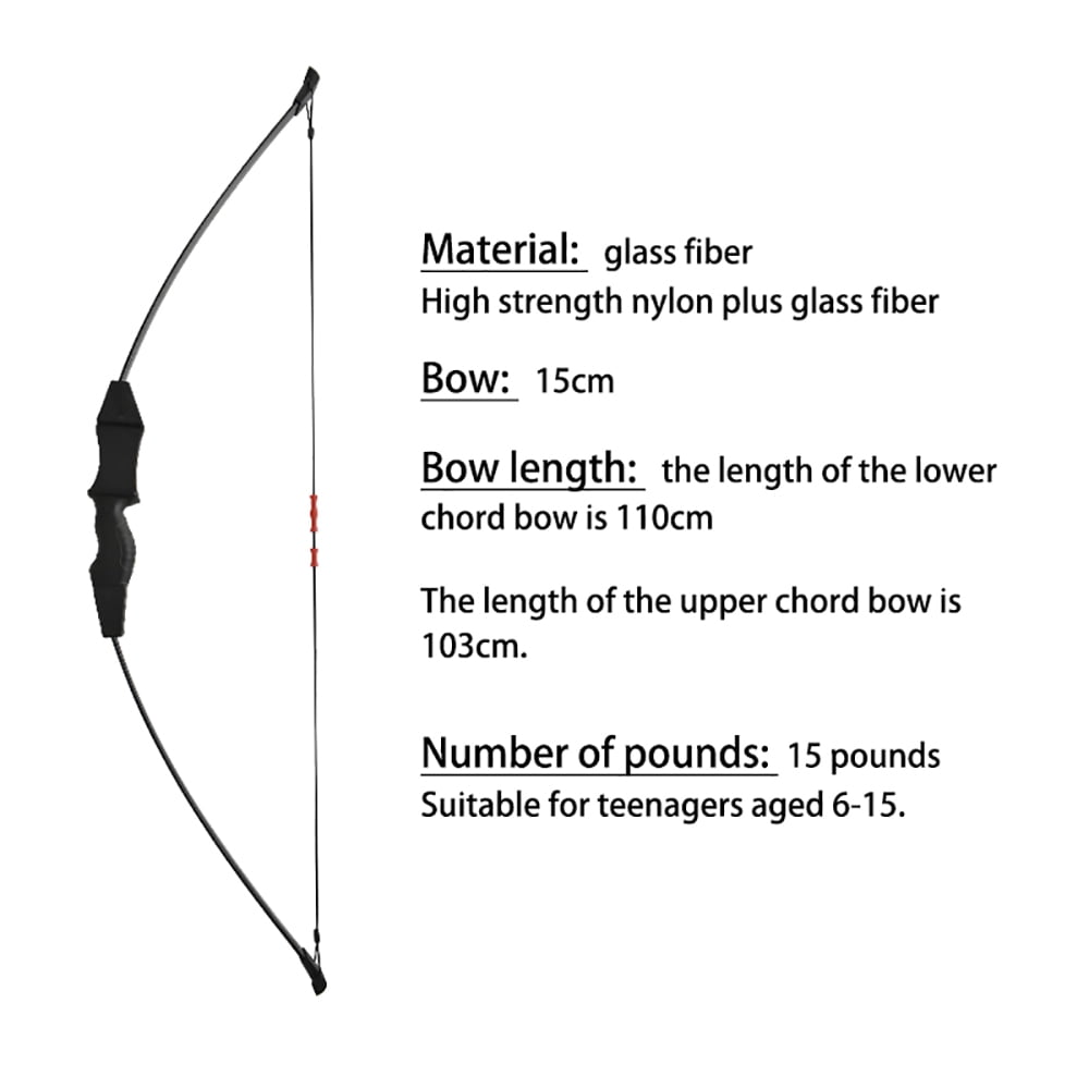 Runzkzy Youth's Direct Pull Training Bow and Arrow Outdoor Archery Competition Equipment Competitive Sports Bow and Arrow