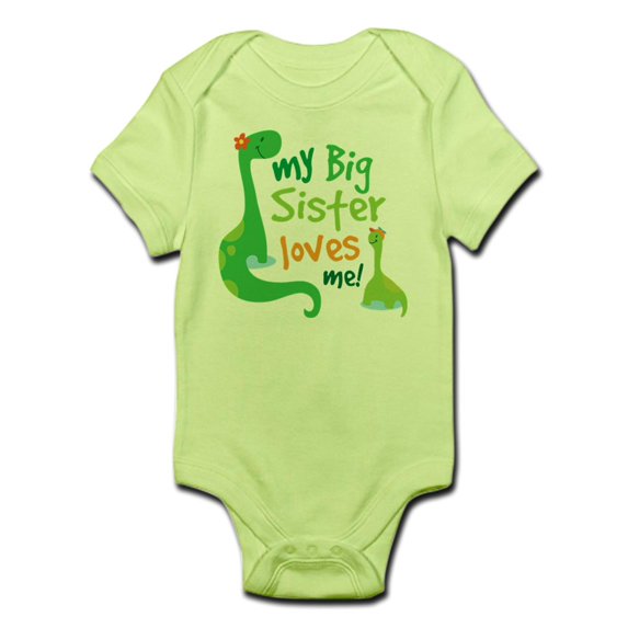 CafePress - My Big Sister Loves Me Body Suit - Baby Light Bodysuit