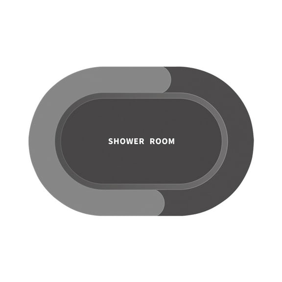 Bath Rug Super Absorbent Quick Dry Non Slip Backing Washable Bathroom Floor Mats Shower Rug Bathtub Mat Machine Washable Thin Water Absorbing Indoor Rug(Black)