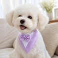 thumbnail image 3 of Pet Tuxedo Bandana with Bow Tie, Adjustable Elegant Formal Neckwear Collar Accessory for Dogs Cats, Perfect for Wedding Party All Breeds Purple M, 3 of 8