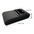 thumbnail image 3 of Cojín para Reposabrazos de consola central automática con 2 portavasos, almohadilla para Reposabrazos de cuero PU, funda de almohada portátil para coche, almohadilla de altura, 3 of 5
