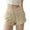 Beige, variant on Sngxgn Women's Shorts Shorts with Deep Pockets Long Shorts for Women Lounge Walking (Grey,S)