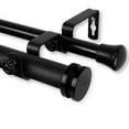 thumbnail image 2 of Rod Desyne Bun 1" Double Curtain Rod - Black, 2 of 2
