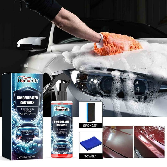 Car Exterior Cleaner Foam | 100ml Stain Remover for Automotive Surfaces | Scratch-Free Paint Safe Formula | Multi-Surface Cleaner for Cars Wheels & Interiors | Effective Grease & Dirt Removal