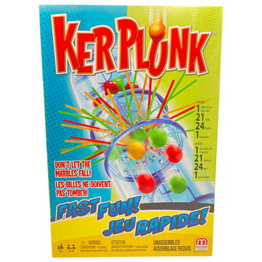 Kerplunk Classic Kids Game with Marbles, Sticks and Game Unit 
