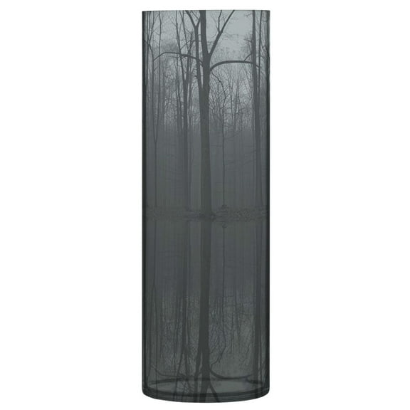 Clear Flower Vase Centerpieces Plastic Cylindrical Vases Home Wedding Decor 4"x12" Dark Forest Reflections in Water