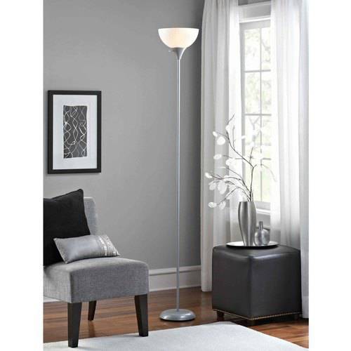 mainstays silver floor lamp