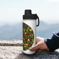 thumbnail image 7 of Yiaed Happy Halloween Floral Print Sports Insulated Kettle Bottle Reusable Stainless Steel Insulated Cup, Outdoor Portable Casual Stainless Steel Insulation Cup, 7 of 7