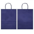 thumbnail image 5 of AZOWA Medium Gift Bags Navy Blue Kraft Paper Bags with Handles (10.6 x 4.3 x 8.7 in, 12 CT), 5 of 8