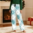 thumbnail image 4 of Mens Christmas Tree Pajama Pants Lounge Bottoms with Pockets & Drawstring Wide Leg Straight Novelty Funny Soft Pj Sleep Pants Xmas Pajamas Cute Sleepwear, 4 of 8