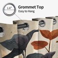 thumbnail image 5 of Tchckioa 52x63 Inch Blackout Curtains,Thermal Insulated Grommet Window Drapes for Living Room,2 Panels,Leaves, 5 of 8