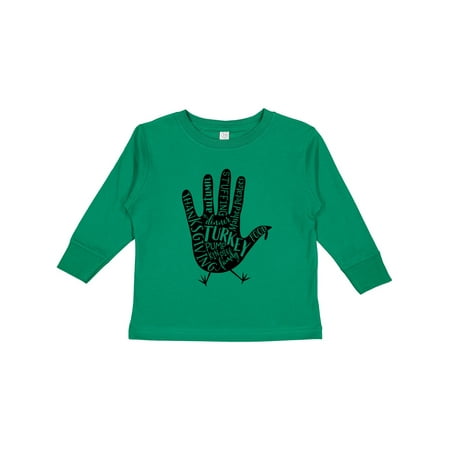 

Inktastic Thanksgiving Turkey Hand Drawing Gift Toddler Boy or Toddler Girl Long Sleeve T-Shirt