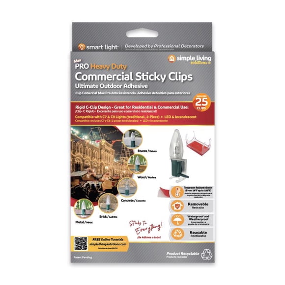 Sticky Clips Simple Living Solutions Max Pro, paquete de 25