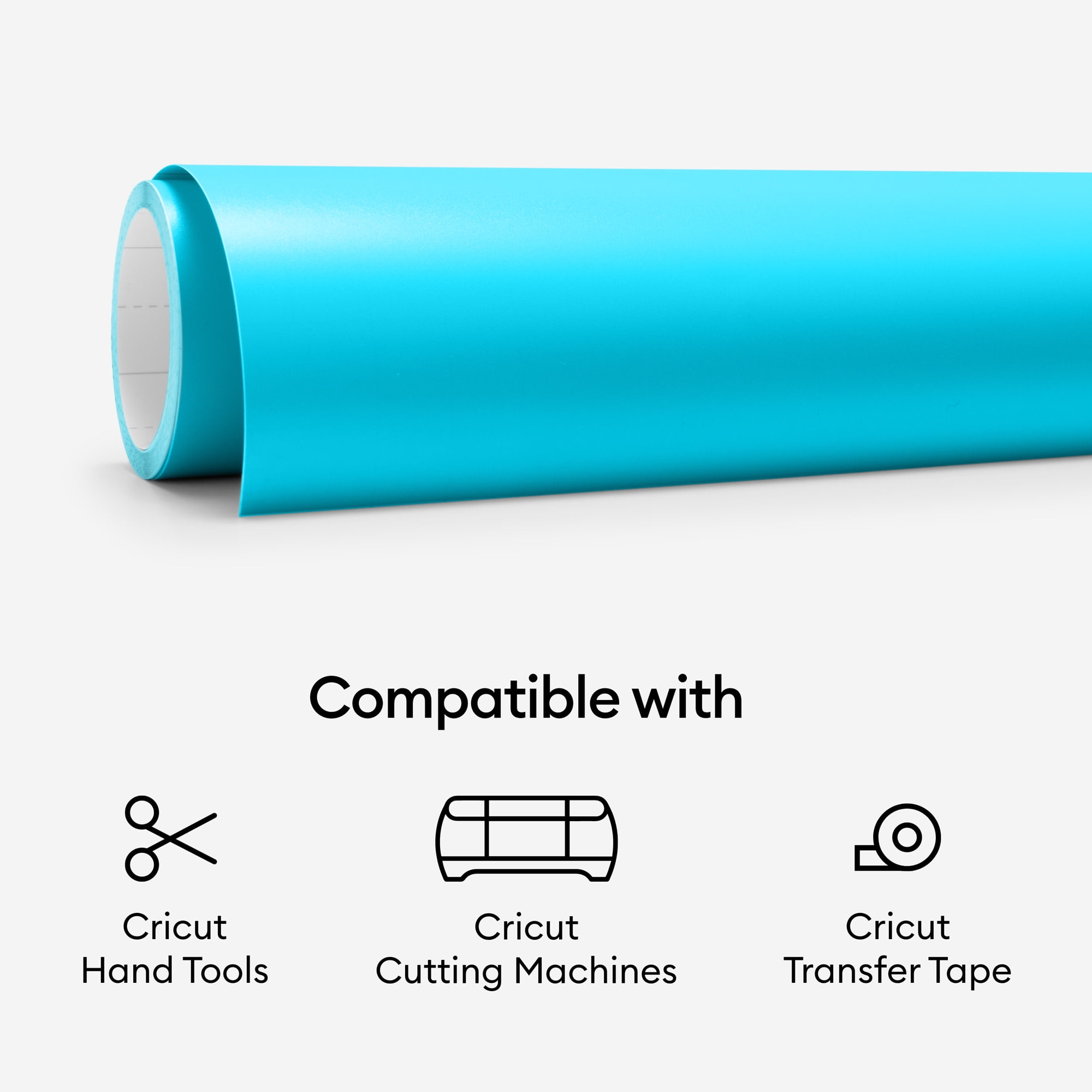 Cricut® Premium Vinyl™ – Removable, Turquoise, 12" x 48"