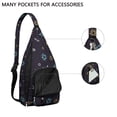 thumbnail image 3 of Astronomy Sling Backpack - Detailed Solar System Design Shoulder Bag, Compact Pack for Essential Carry & Daily Use, 3 of 4