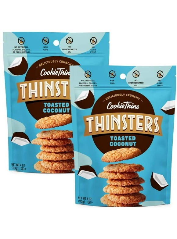 Pack Of 12, Thinsters Cookie Thins Chocolate Chip, 4 Oz