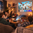thumbnail image 2 of Vamvo Mini Projector with WiFi and Bluetooth, Native 1080P Portable Movie Projector with HDMI and USB for Phone, Laptop, TV Stick, PS5 and Game Console, 2 of 8