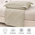 thumbnail image 7 of Jessy Home Twin Size Quilts Beige Lightweight Geometric Microfiber Bedspread Coverlet Set, 7 of 7