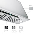 thumbnail image 4 of IKTCH Hotte de Cuisine Intégrée/insert 36 Pouces 900 CFM, Conduit Convertible Sans Conduit, Hotte de Cuisine en Acier Inoxydable avec 4 Vitesses de Détection de Gestes et Panneau de Contrôle Tactile, 4 of 6