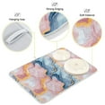 thumbnail image 4 of Blue Pink Yellow Marble Dish Drying Mat 18x24 Absorbent Microfiber Draining Rack Pad for Kitchen Counter Sink, 4 of 8