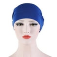 thumbnail image 4 of Dalrosia Slouchy Hair Loss Beanies Hats Soft Cotton Cancer Hat Stretchy Sleeping Cap Headwear for Women, 4 of 6