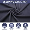 thumbnail image 3 of Doublure de Sac de Couchage 45,28 X 82,68 Po Sac de Couchage de Voyage pour la Randonnée Sac de Couchage de Camping Doublures de Sac de Couchage Drap de Sac de Couchage pour Voyage Randonnée Camping, 3 of 8