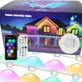 thumbnail image 1 of Permanent Outdoor Lights, 50ft Smart RGB Eave Lights with App Controlled, Waterproof for Christmas, Party, Outdoor Decorations-30LEDs, 1 of 7