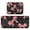 Bow Strawberry, variant on 2-Piece Ultra Soft Absorbent Floor Mats With Anti-Skid Backing For Kitchen Bathroom Laundry Room 3d Glass Snowflake