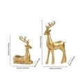 thumbnail image 4 of Christmas Reindeer Table Ornaments Christmas Decoration Indoor Decoración De Navidad Para Sala Decoracion Navideña Interior Christmas Decorations for Home Indoor Outdoor Resin,2PCS ,Black, 4 of 9