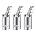thumbnail image 1 of Unique Bargains 3 Pcs 1/4 Inch Drive Universal Joint Swivel Deep Socket, Cr-V Steel, 1 of 4