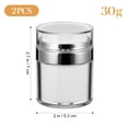 thumbnail image 2 of unbranded 2Ud Airless Pump Jars Para Cremas Y Hidratantes Con Estructura Sencilla Y Material Acrílico Premium, 2 of 6