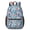 Pioneer Flower Floral Print Pattern-1, variant on Pioneer Flower Floral Print Pattern 17" Waterproof Oxford School Backpacks for Teens, S-Shape Padded Straps, for School, Travel, Hiking, Camping
