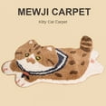 thumbnail image 2 of 32×47in Cat Print Rug - Non-Slip Absorbent Mat for Bedroom Bedside, Bathroom & Entryway, 2 of 10