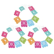 MLINS 3 Sets Paper Party Porch Banner Day of The Dead Decorations