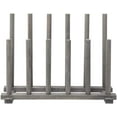 thumbnail image 6 of MyGift 6 Pair Dark Gray Wood Entryway Shoe Rack, 6 of 7