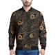 thumbnail image 3 of Chaqueta con cremallera y estampado de plumas de pavo real para hombre, chaqueta con cremallera y estampado floral en 3D, sudadera con capucha para primavera y otoño, 3 of 5