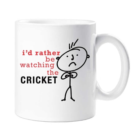 60 Second Makeover Mens I d Rather Be Watching The Cricket Mug Husband Gift Cup Ceramic Fathers Day Husband