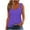 Purple, variant on Inleife Womens Tanks Women's Solid Color Camisole Sleeveless T-Shirt Loose Tank Top Pink XL