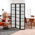 thumbnail image 2 of HOMCOM Folding Room Divider, 3 Panel Privacy Screen for Home Office, White, 2 of 10