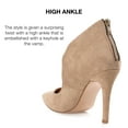 thumbnail image 6 of Journee Collection Womens Junniper Back Heel Zip High Stiletto Pointed Toe Pumps, 6 of 7