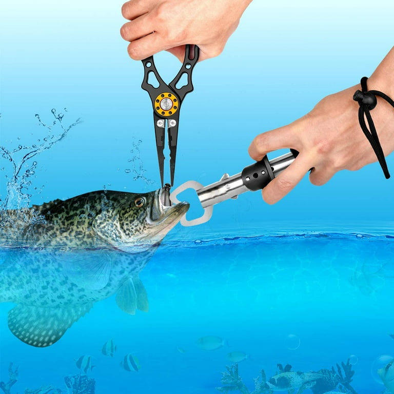Elbourn Fishing Pliers,Upgraded Fish Lip Gripper Fishing Pliers